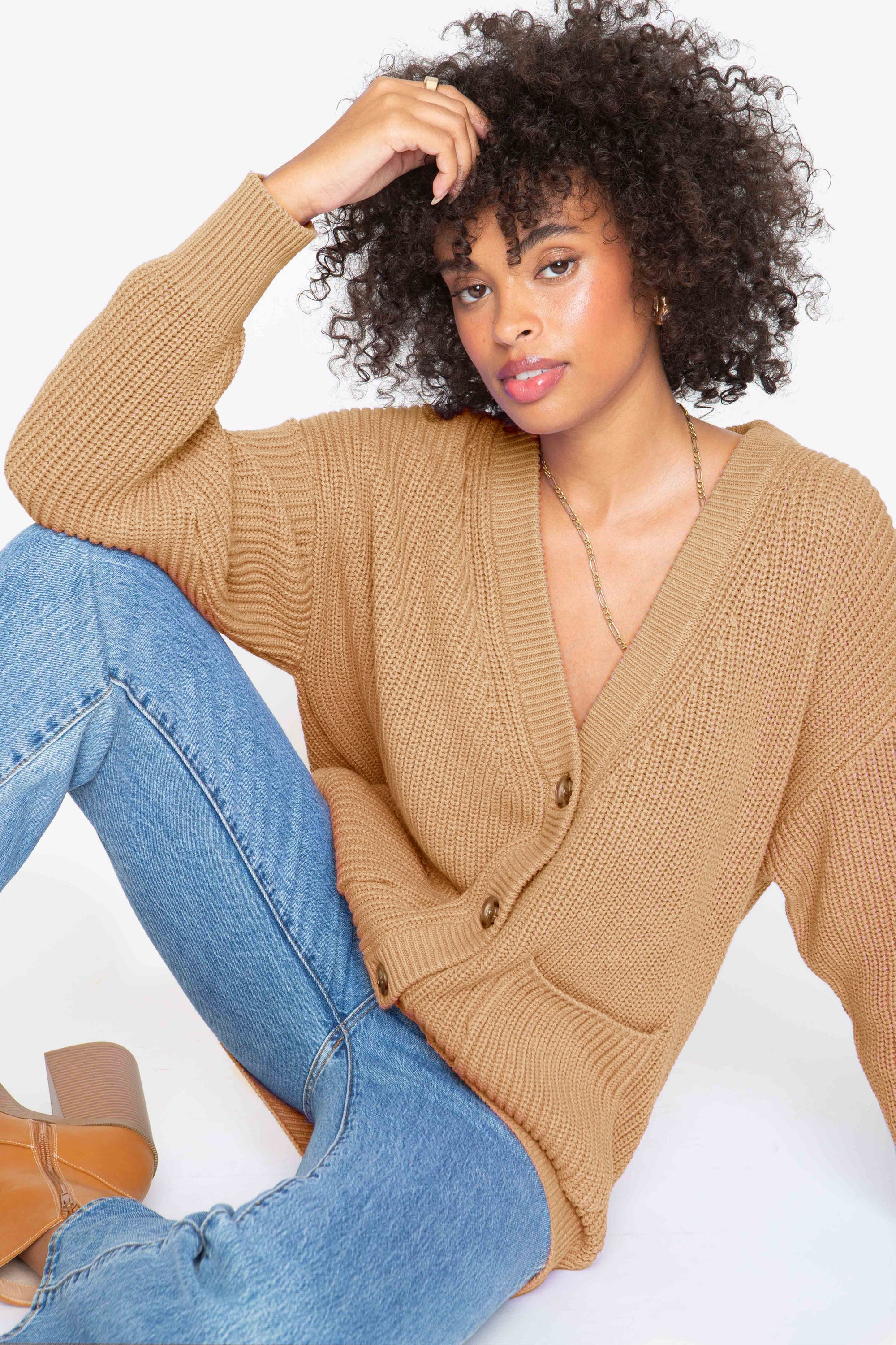 Nina Cardigan - Camel