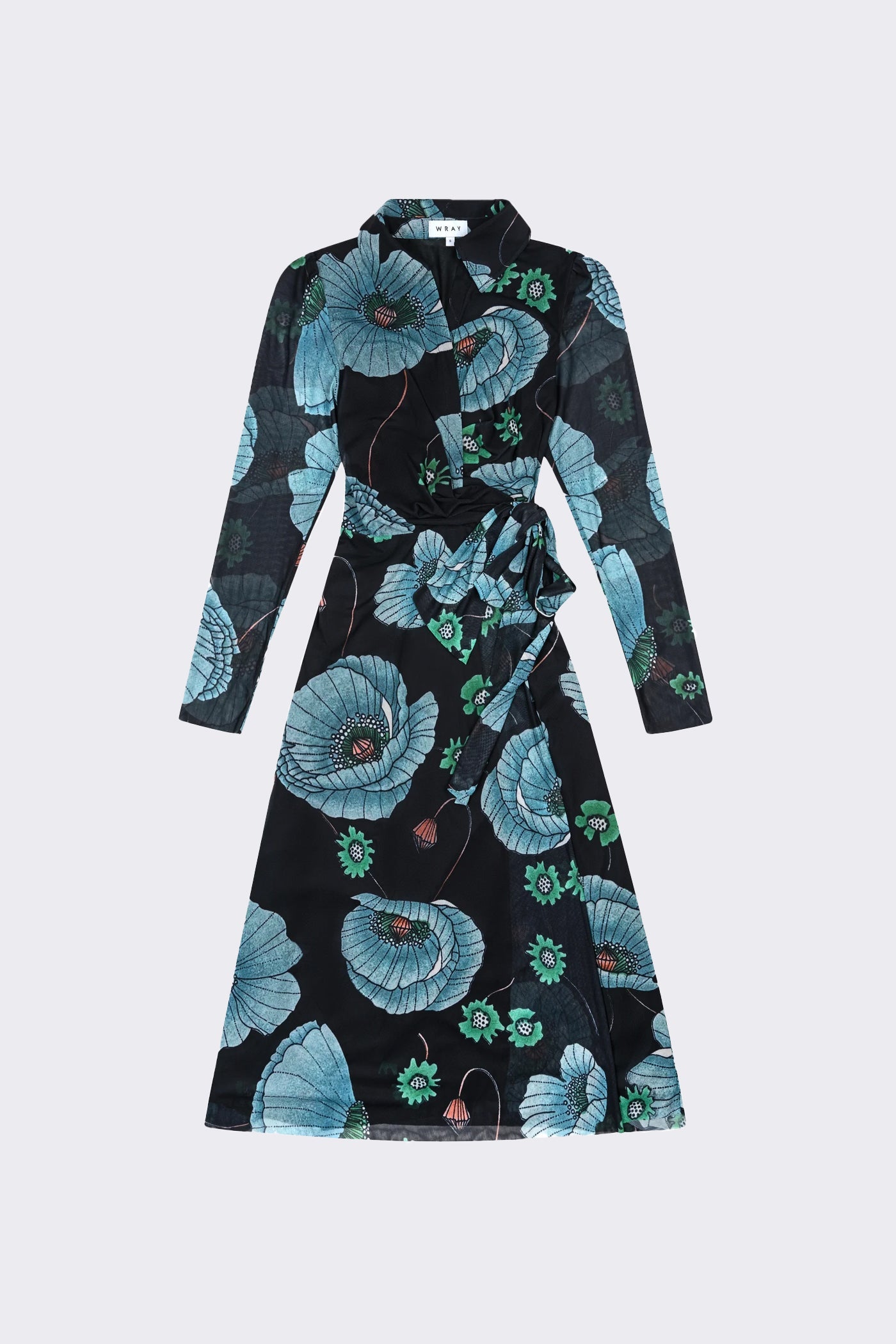 WRAY - Enid Wrap Dress - Night Poppy -