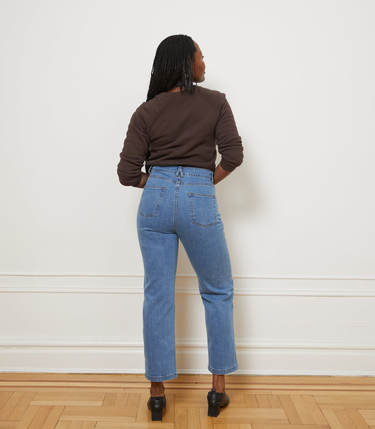 Loup - Vivienne Straight Leg Jeans - Washed Indigo -