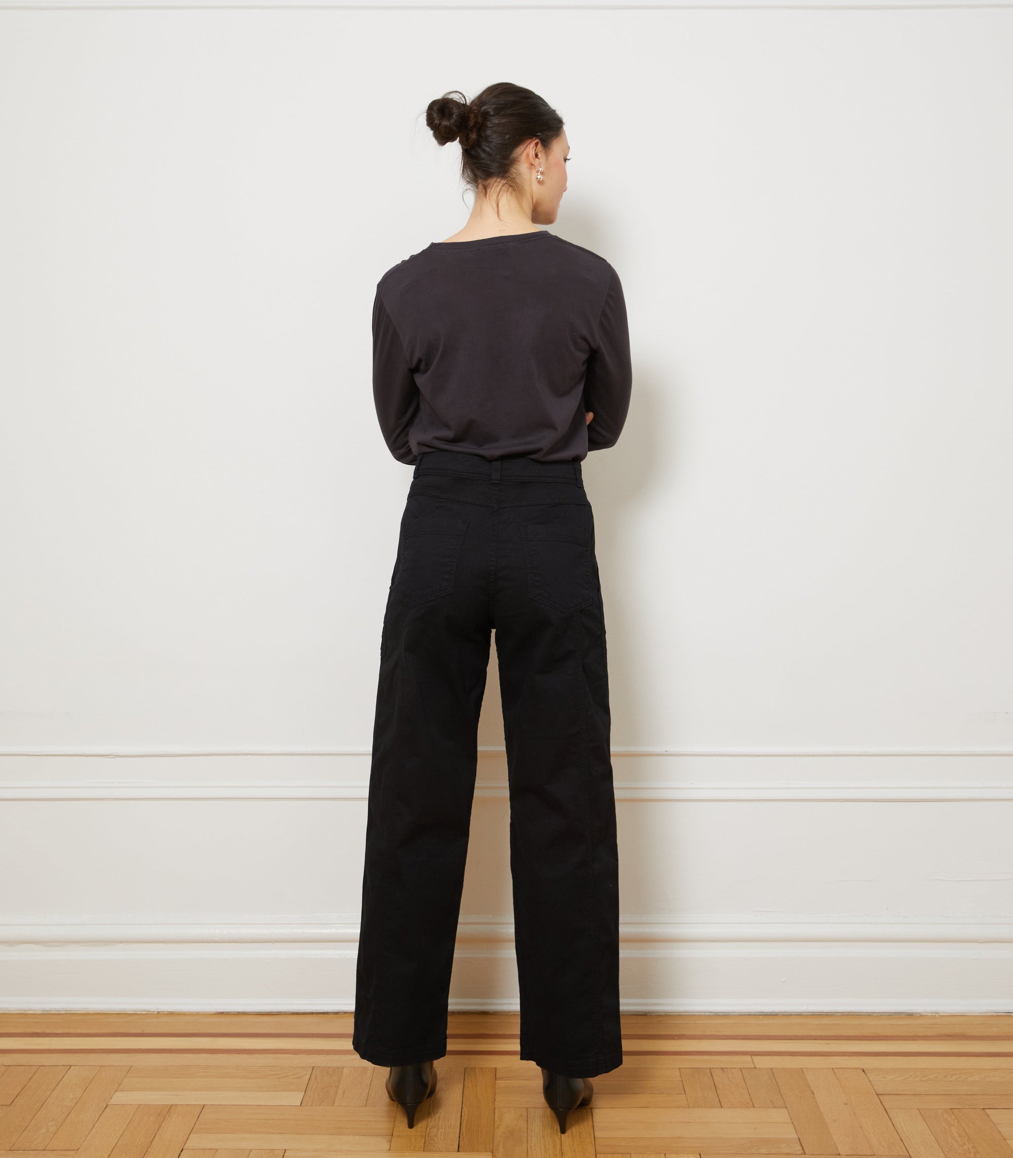 Loup - Jess Relaxed Seamed Trousers - Black -
