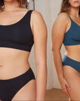 Harper Wilde - Cloud Cotton Triangle Bralette - Indigo -
