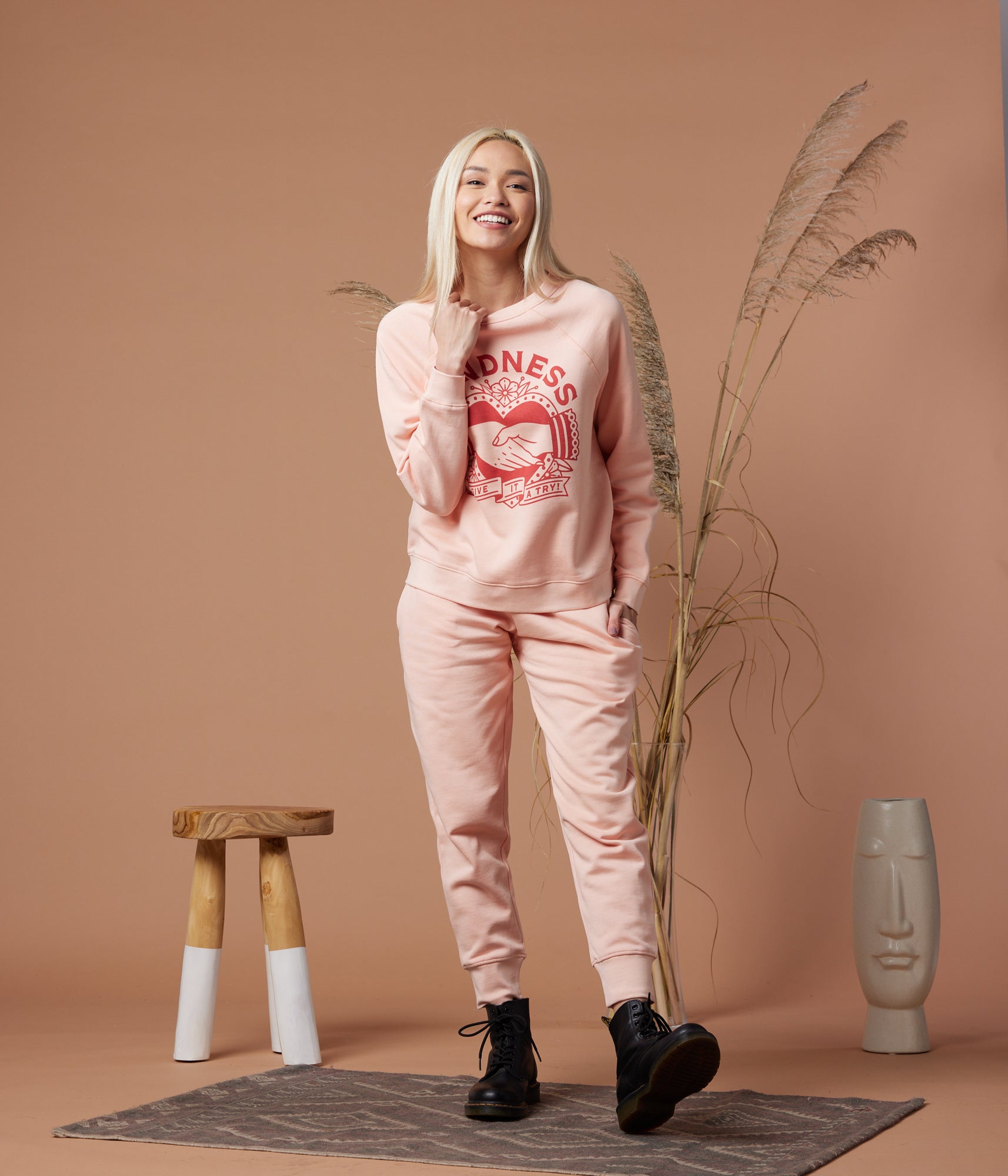 Known Supply - Kindness Pullover - Dusty Rose -