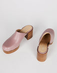 Intentionally Blank - Facts Leather Platform Clog - LILAC LEATHER