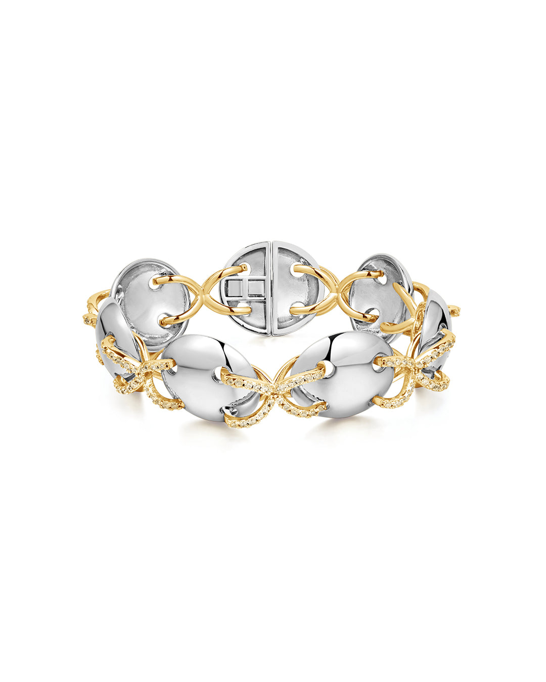 Luv Aj - Mariner Cross Bracelet - Silver