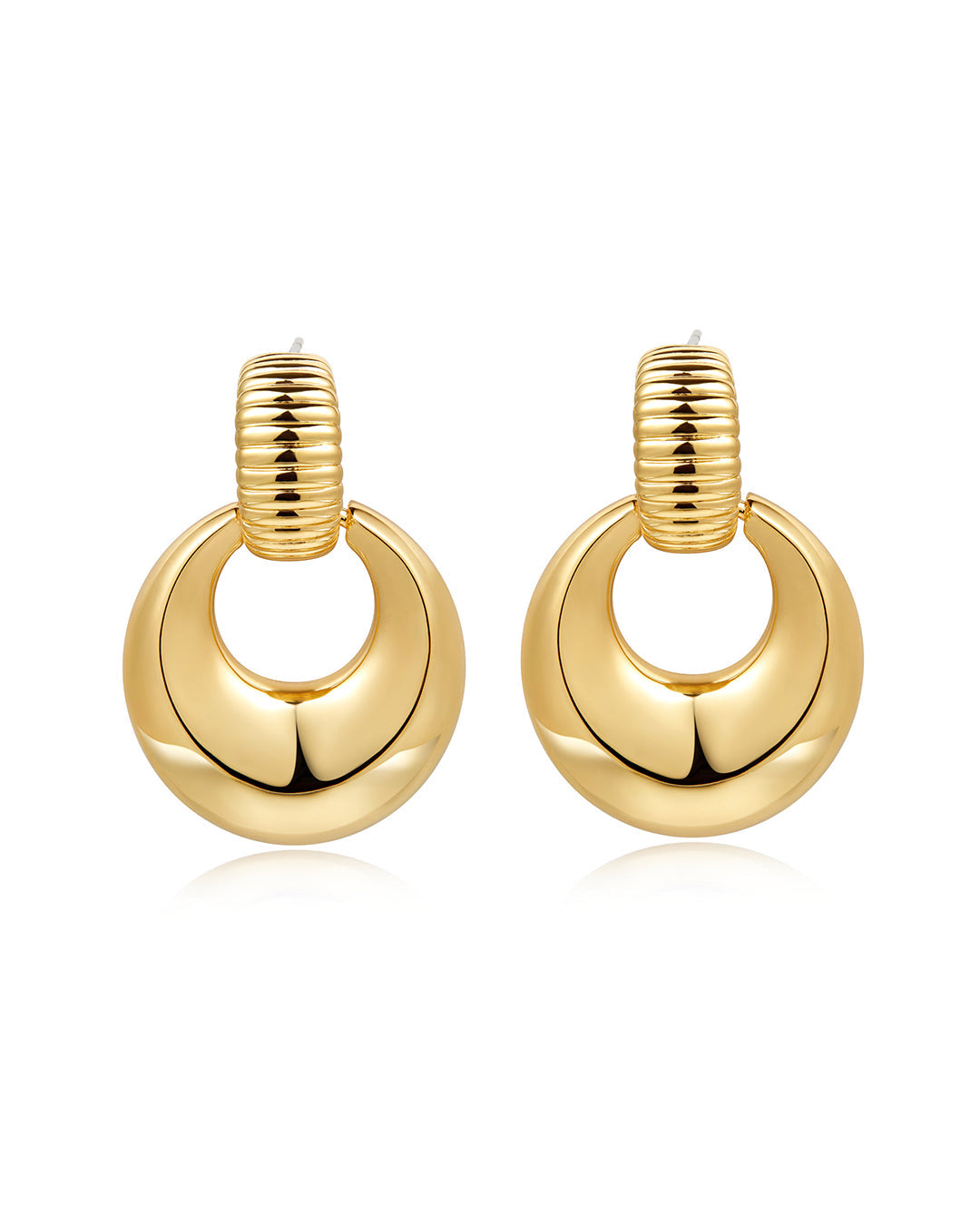 Luv Aj - Remy Doorknocker Hoops - Gold