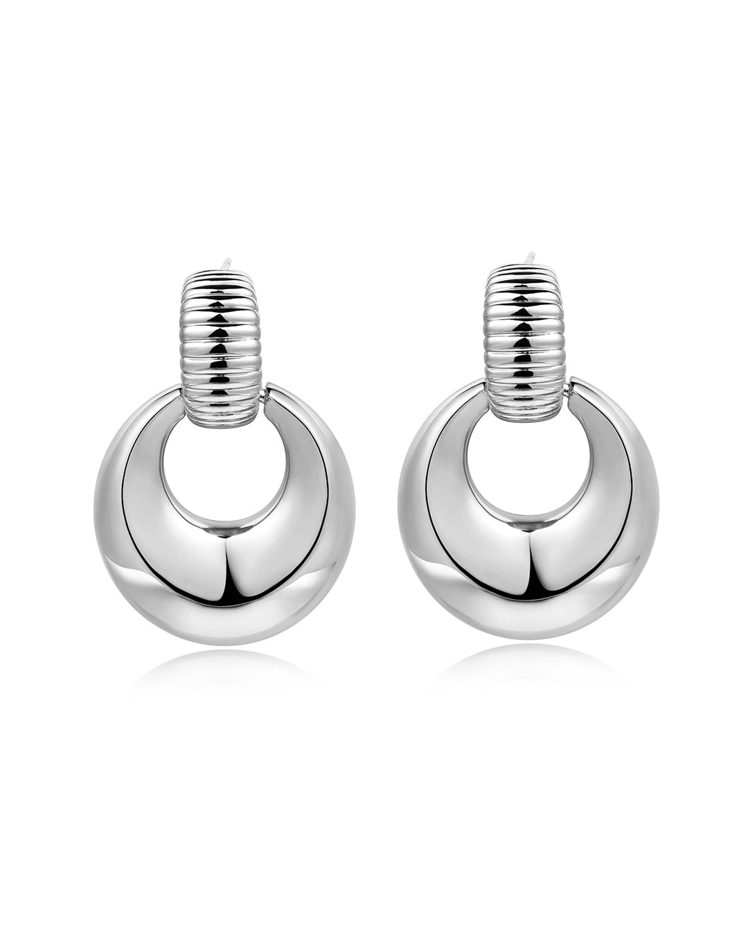 Luv Aj - Remy Doorknocker Hoops - Silver