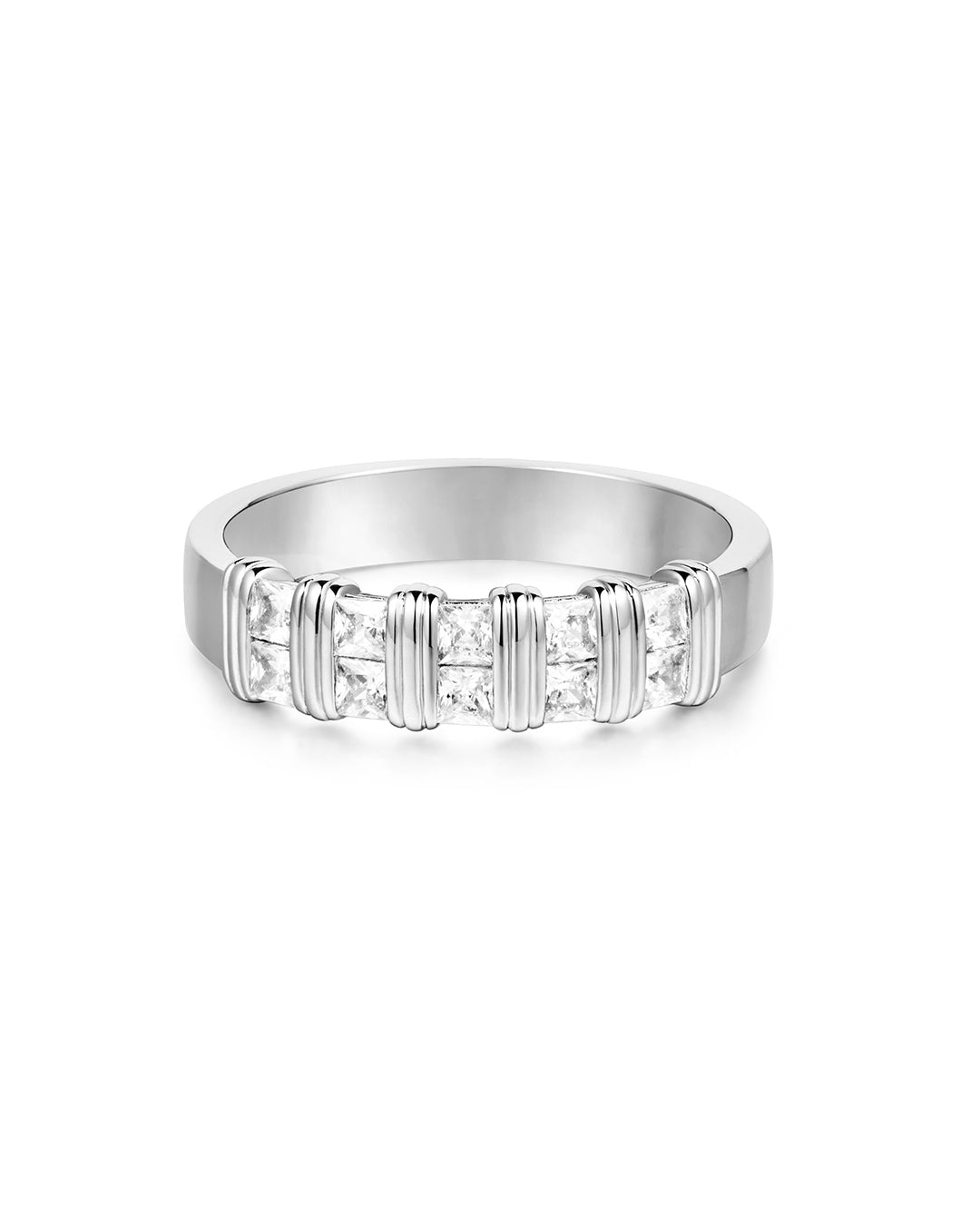 Luv Aj - Remy Princess Cut Band - Silver