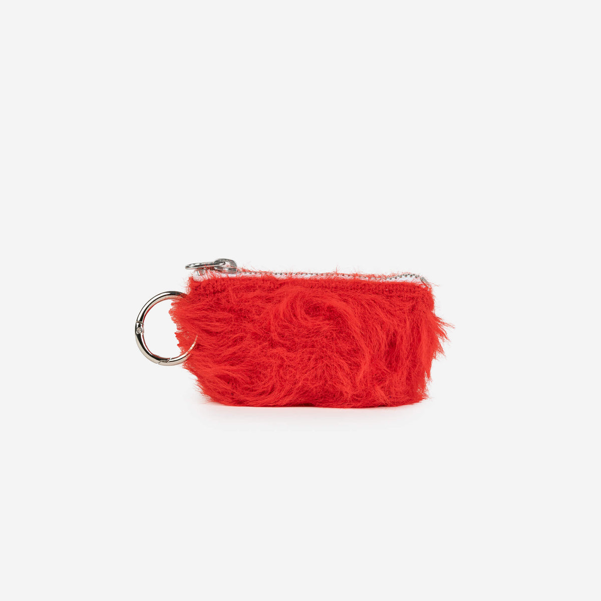 Verloop - Faux Fur Pouch Bag Charm - Poppy