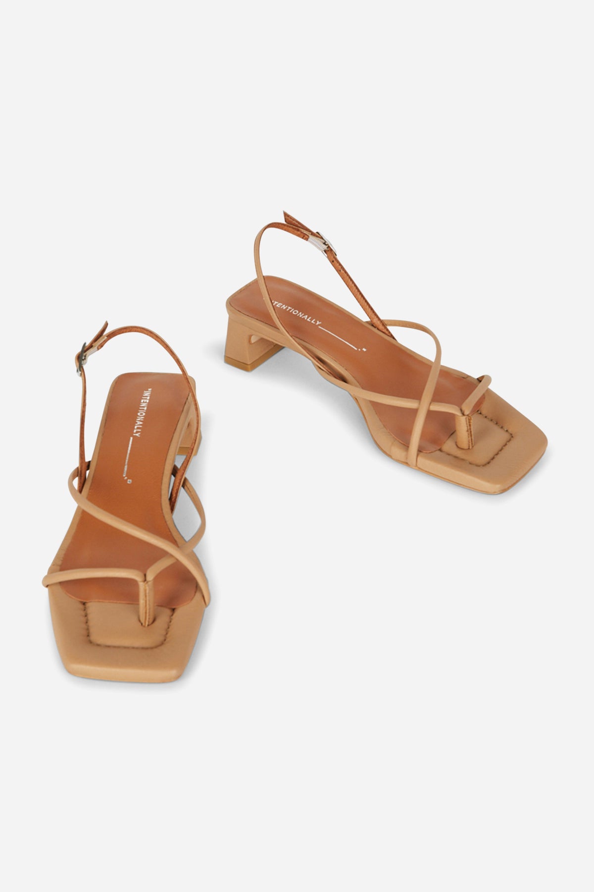 Intentionally Blank - Fifi Heeled Sandal - CAMEL LEATHER