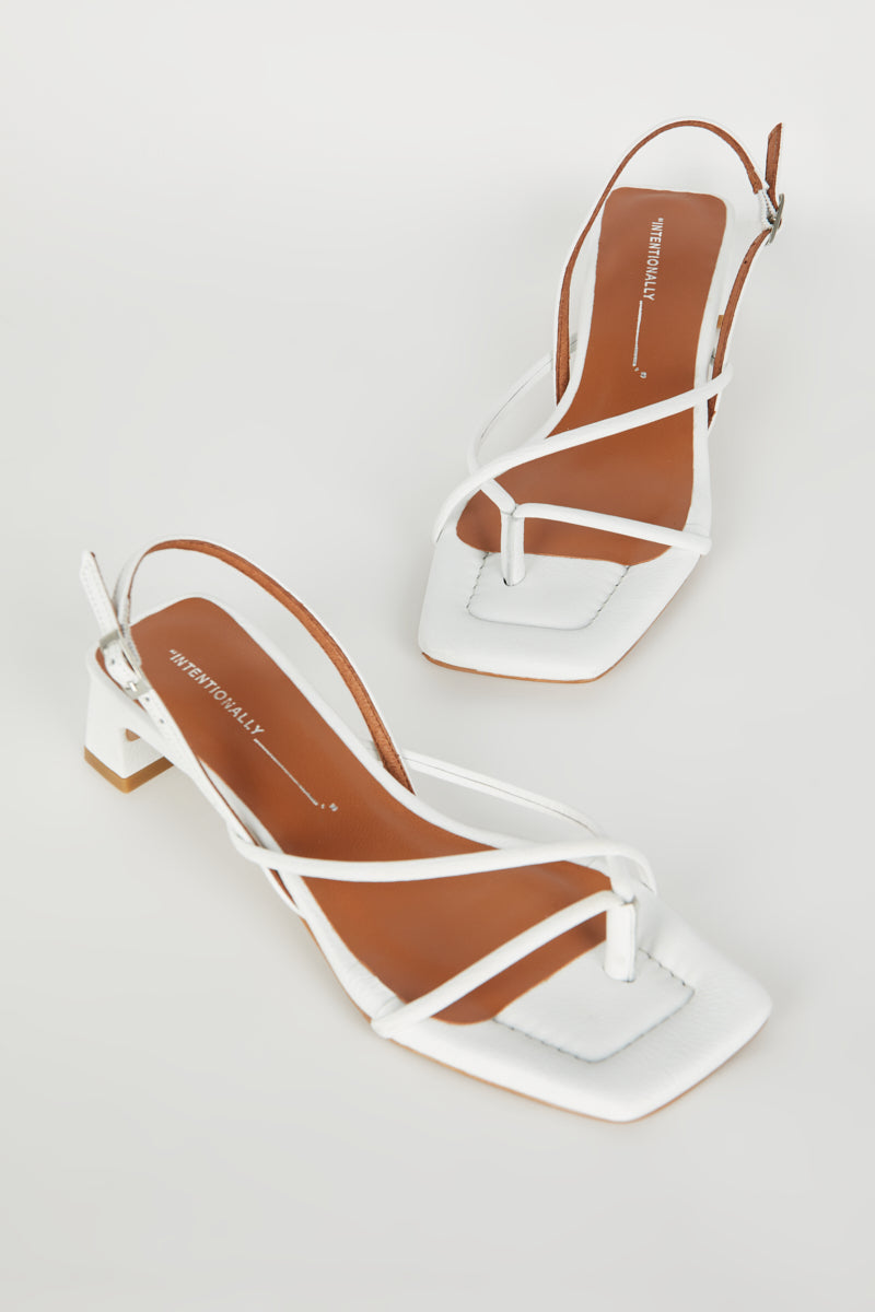 Intentionally Blank - Fifi Heeled Sandal - ICE LEATHER