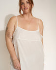 Be Idle - The Flirty Maxi Slip - White -