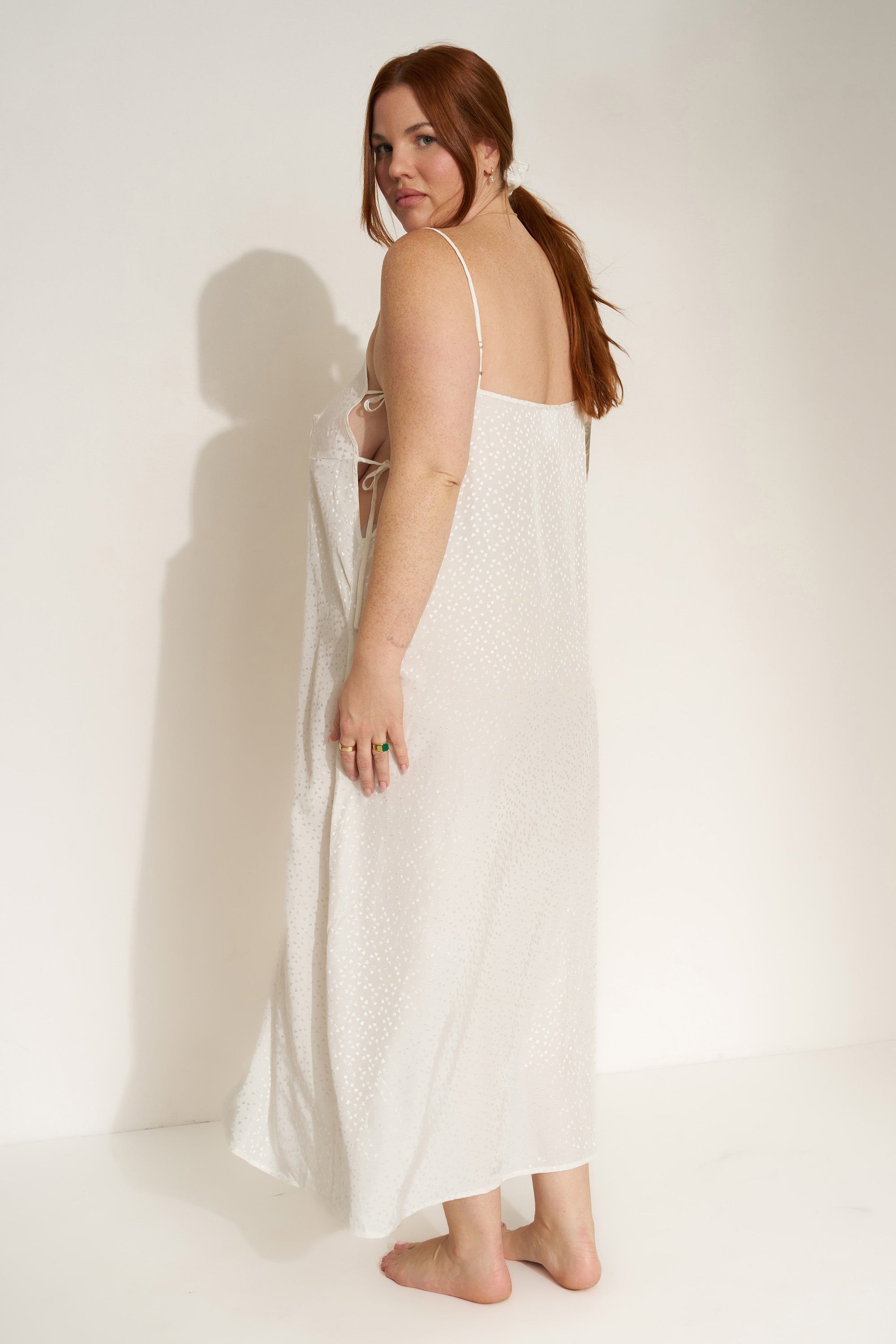 Be Idle - The Flirty Maxi Slip - White -