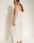 Be Idle - The Flirty Maxi Slip - White -