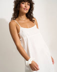 Be Idle - The Flirty Maxi Slip - White -