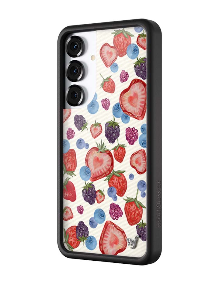 Wildflower Galaxy S25 case Plus Fruit Tart Blueberries Cute