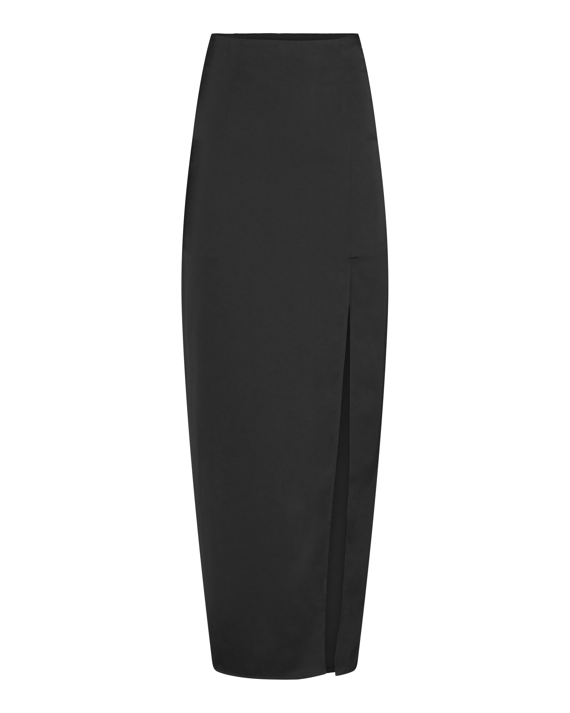 Hilary MacMillan - Satin Maxi Skirt - Black -