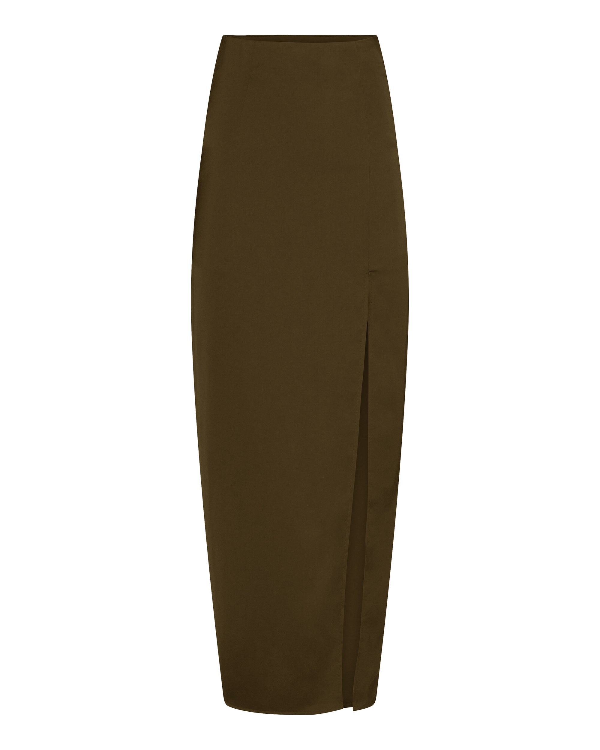 Hilary MacMillan - Satin Maxi Skirt - Brown -