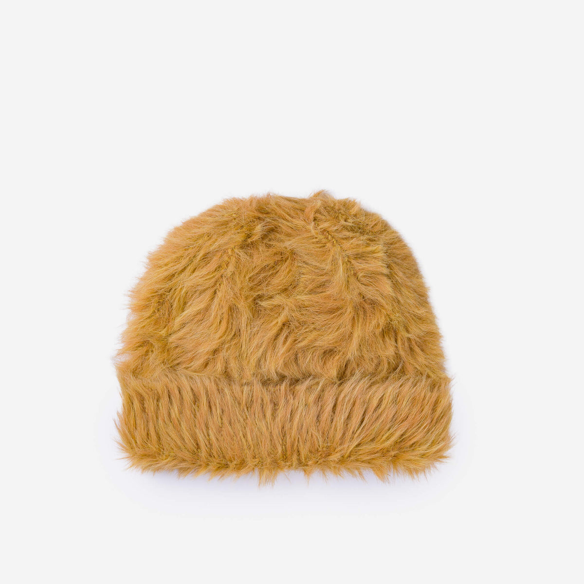 Verloop - Faux Fur Knit Beanie - Camel