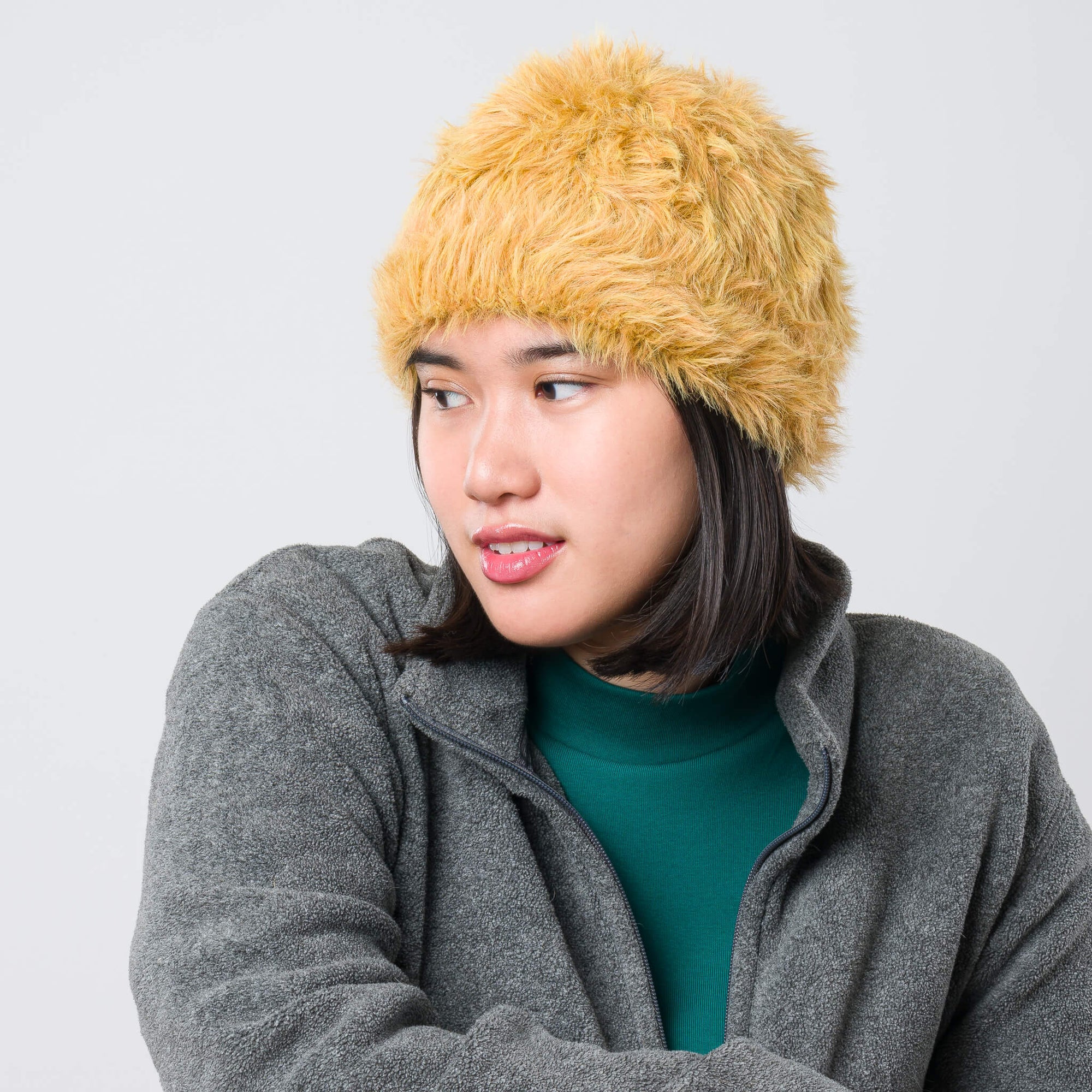 Verloop - Faux Fur Knit Beanie -