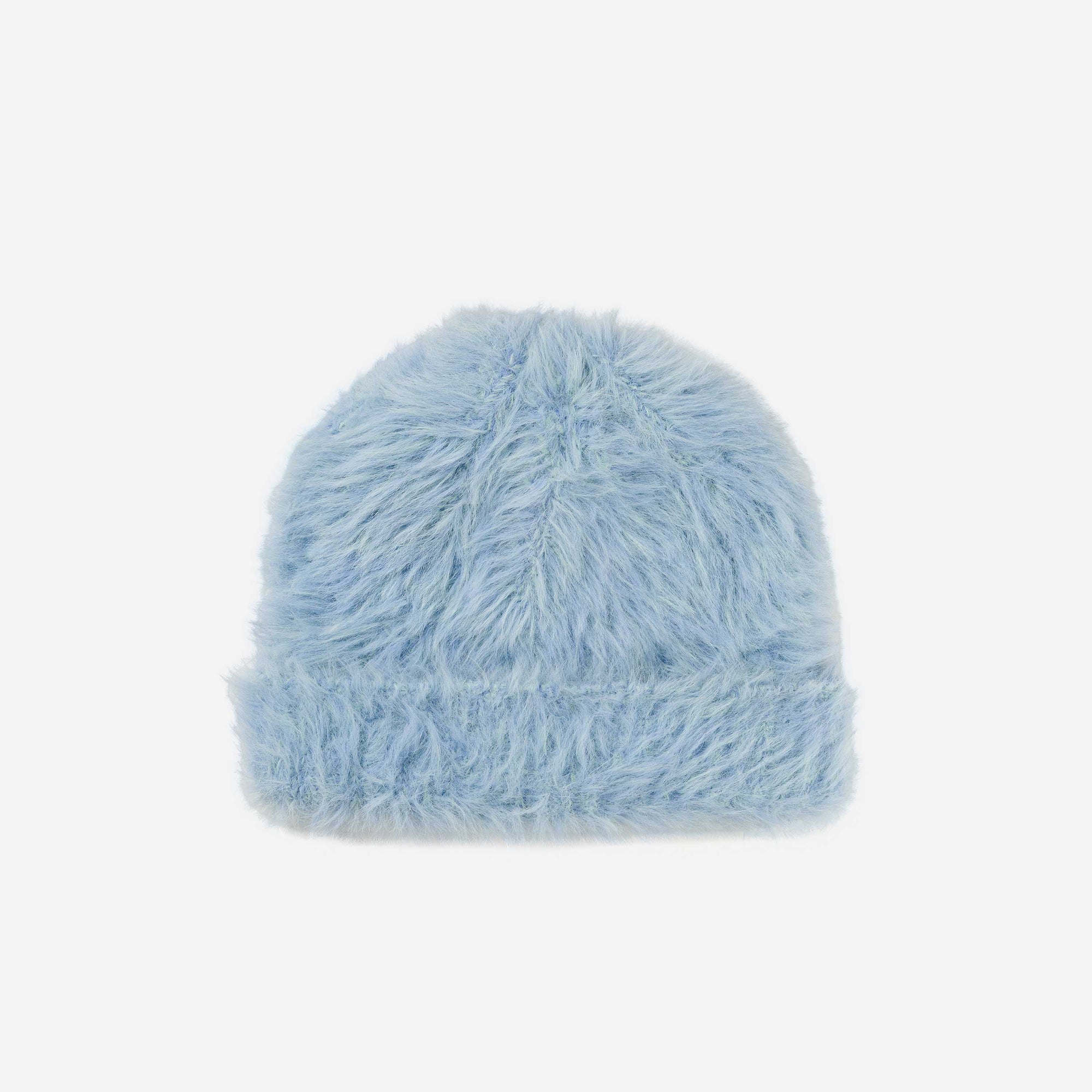 Verloop - Faux Fur Knit Beanie - Periwinkle