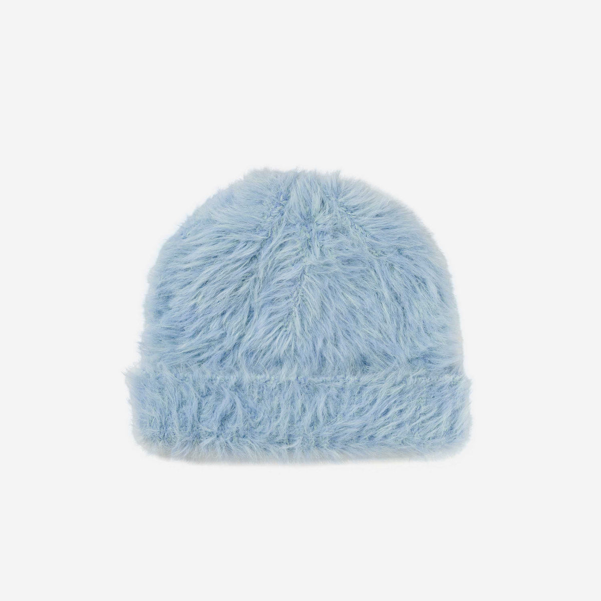 Verloop - Faux Fur Knit Beanie - Periwinkle