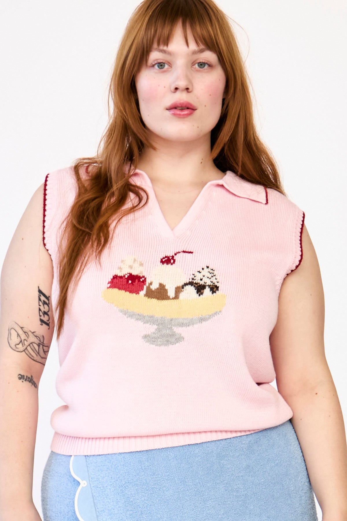 Rachel Antonoff - Split Sleeveless Polo -