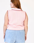 Rachel Antonoff - Split Sleeveless Polo -