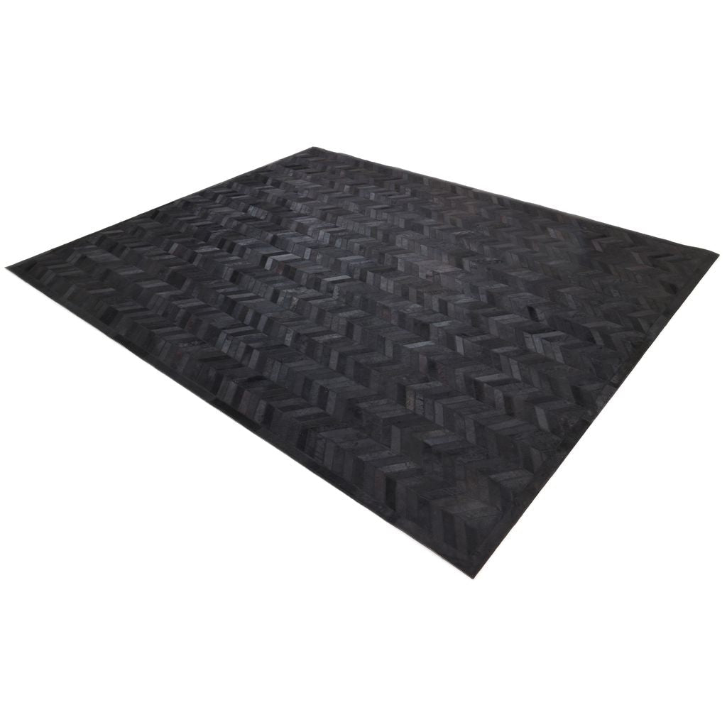 Solo Rugs - Meir Handmade Contemporary Cowhide Area Rug -