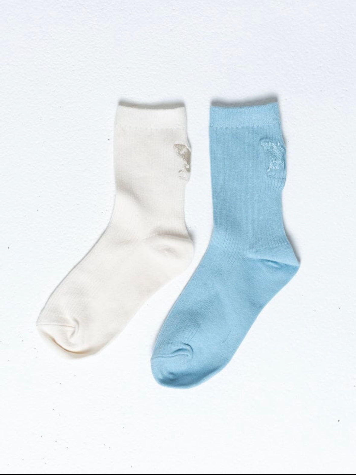 Vision Of You Sock - Sky Blue/Heritage White