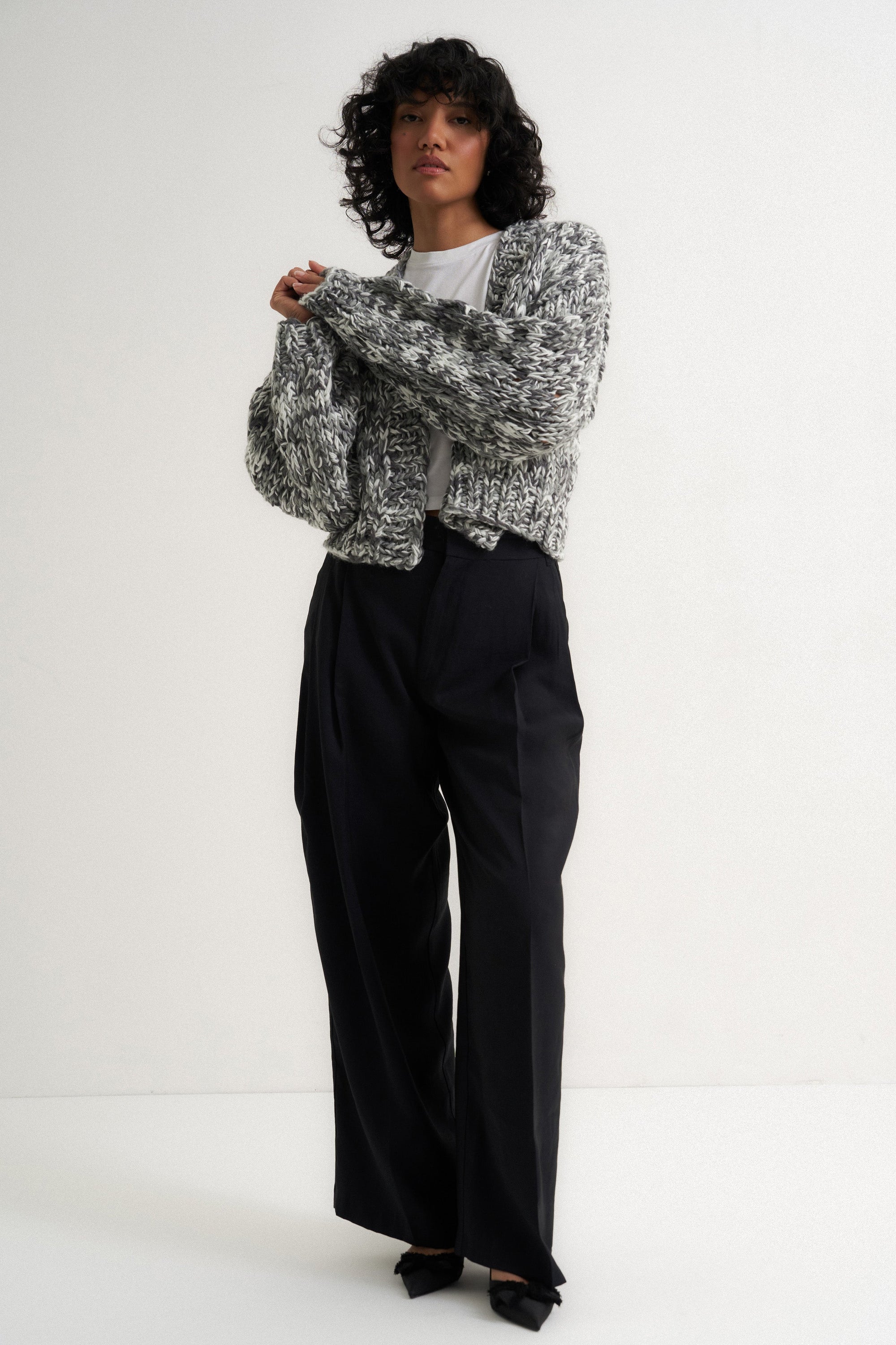 Callahan Knitwear - Gigi Cardigan - Black Multi -