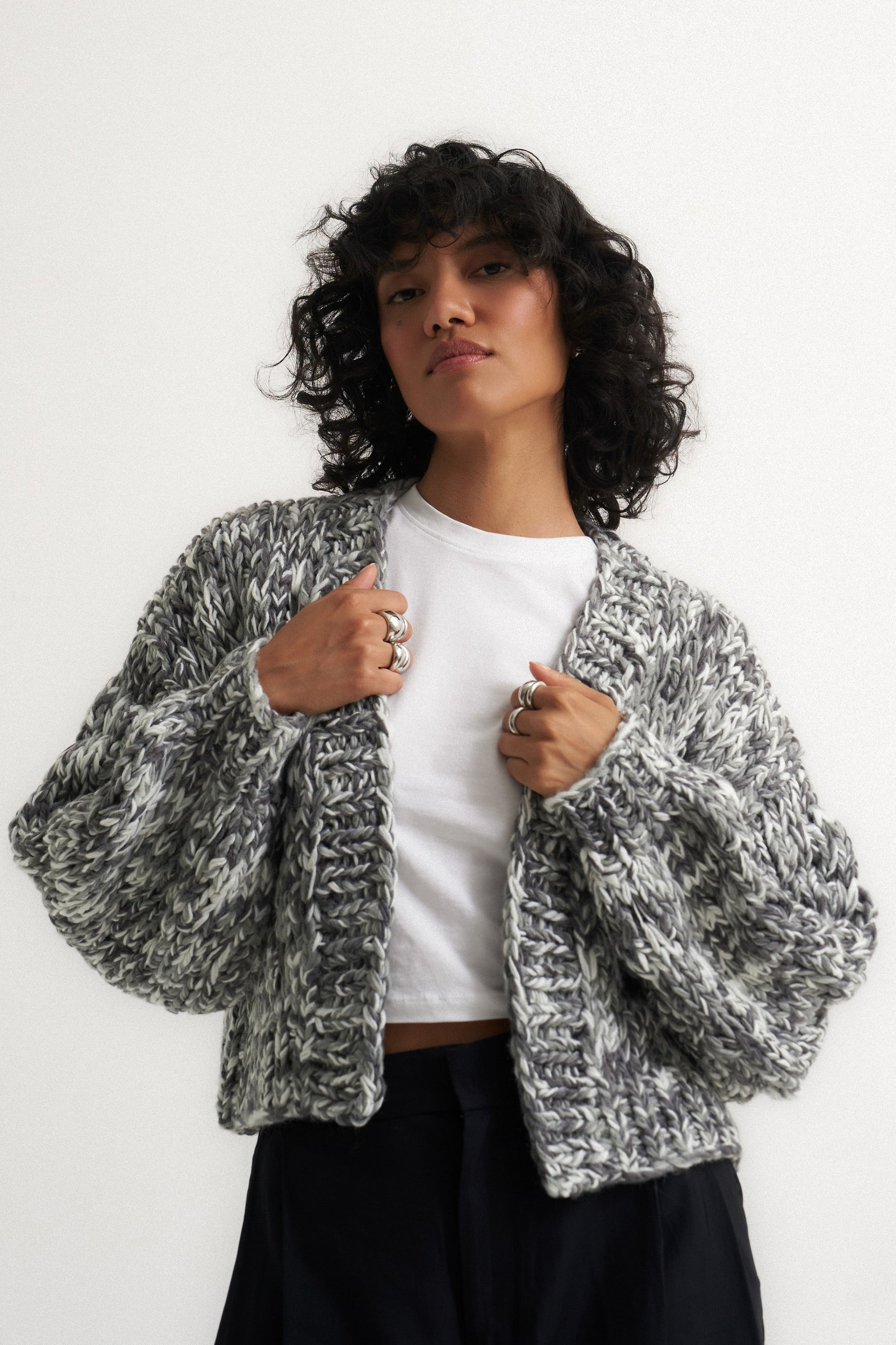 Callahan Knitwear - Gigi Cardigan - Black Multi -