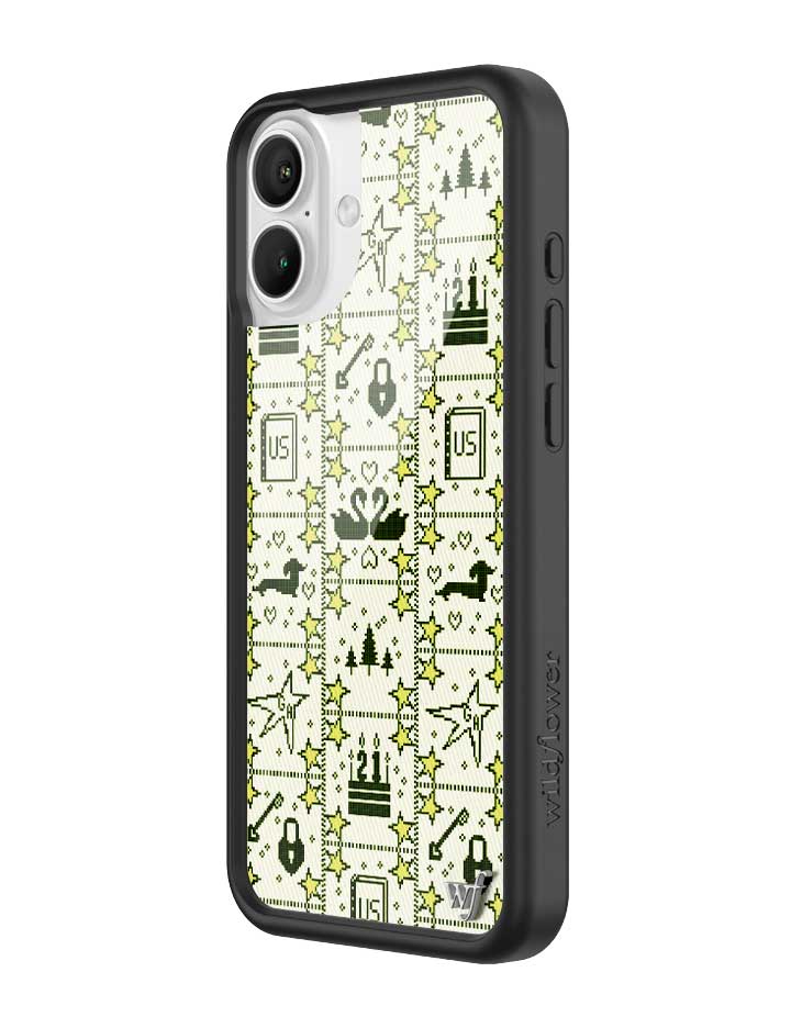 Wildflower iPhone case 16 Plus Gracie Abrams Black Hearts