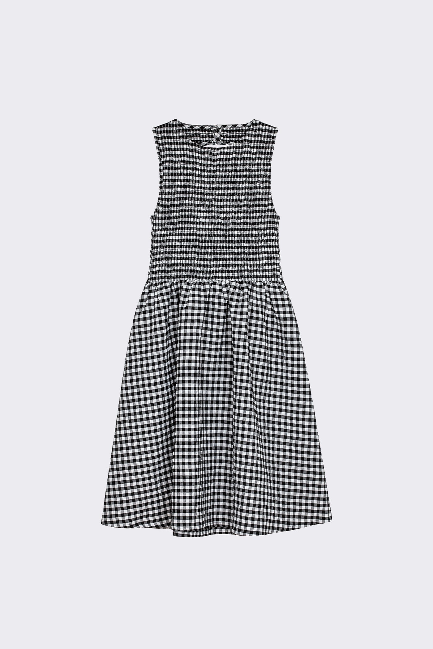 WRAY - Garden Dress - Black Check -
