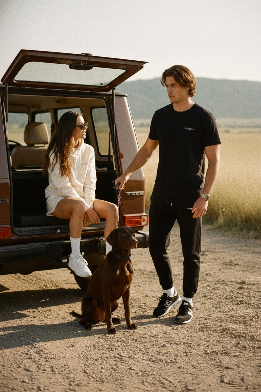 Gergana Ivanova - Organic Cotton Joggers - Black -