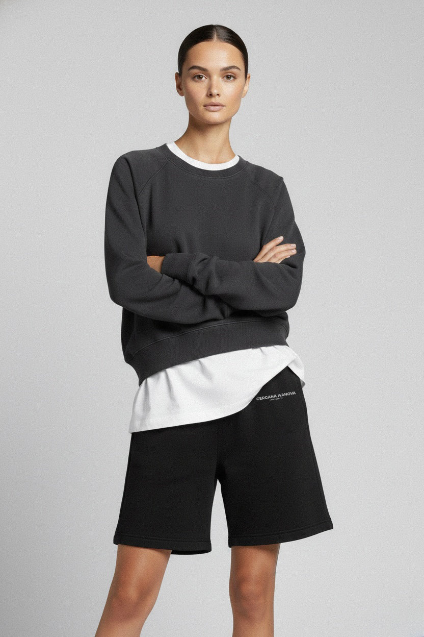 Gergana Ivanova - Organic Cotton Shorts - Black -