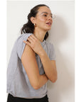 Bessette Soft Washed Tee - Heather Gray