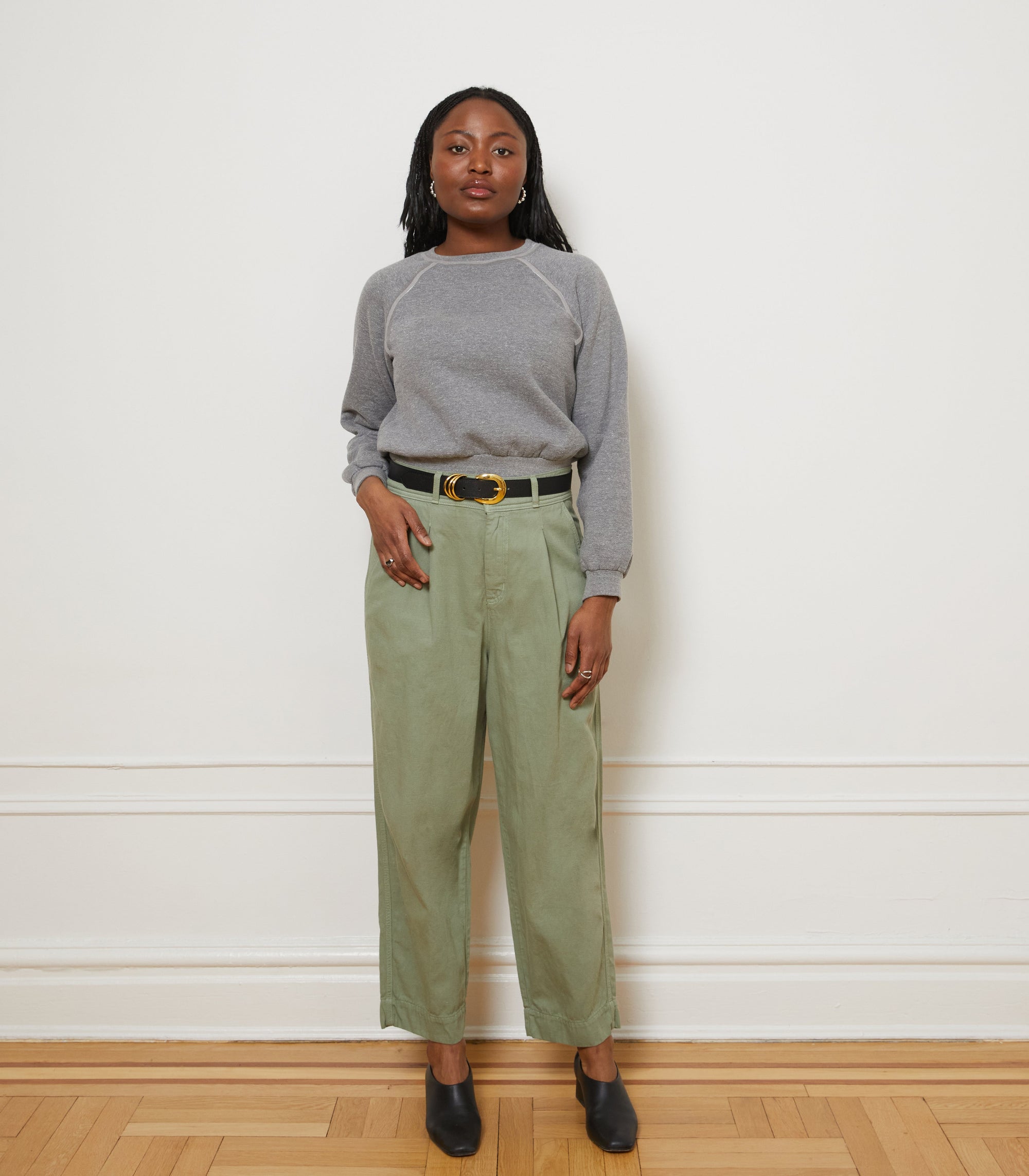 Loup - Nico Crew Neck Sweatshirt - Heather Gray -