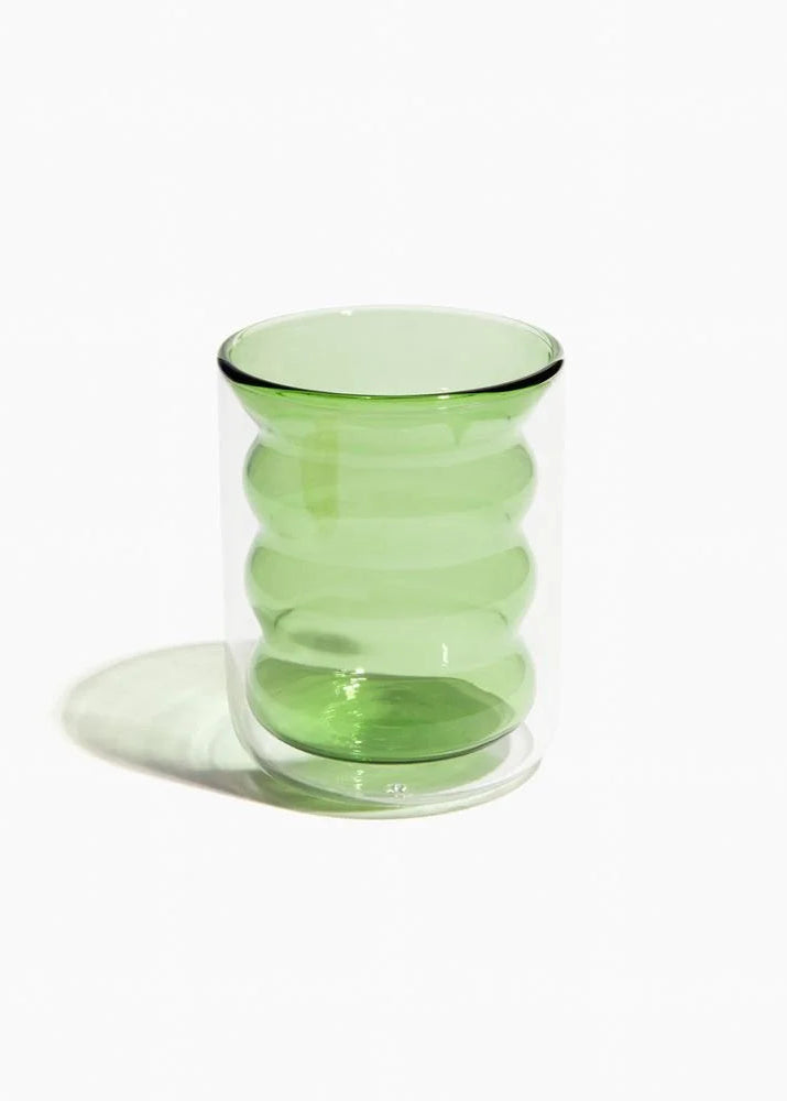 Poketo - Double Wall Groovy Cup - Green -