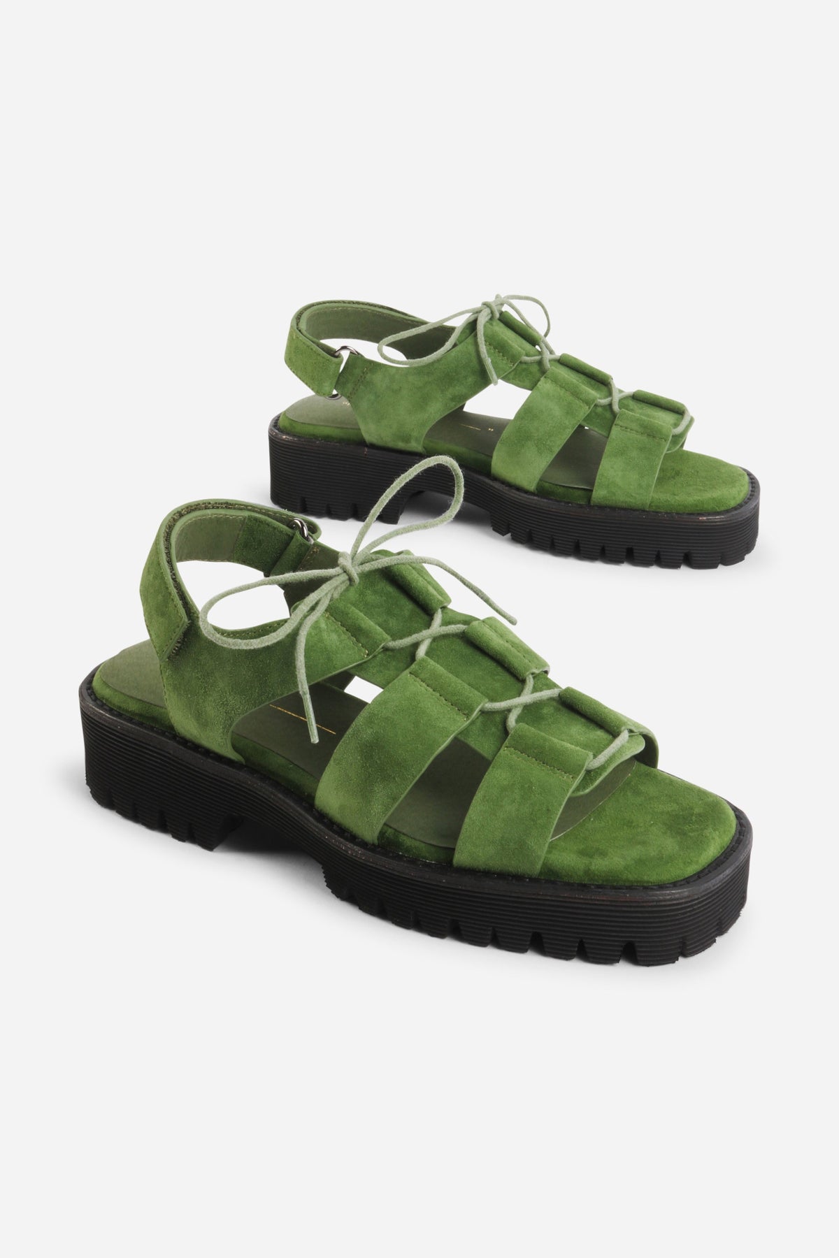 Intentionally Blank - Hampton Flat Sandal - MATCHA SUEDE