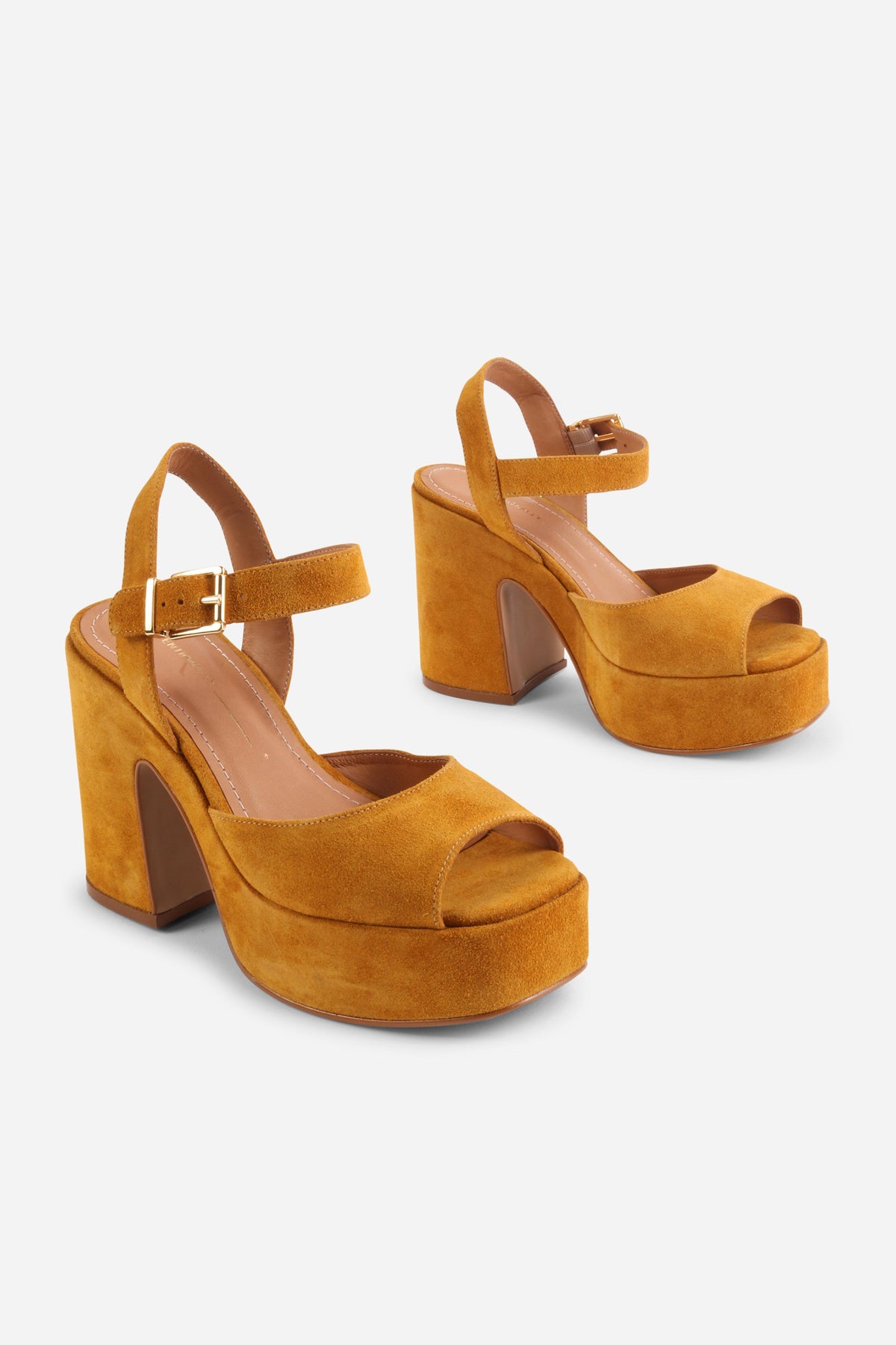 Intentionally Blank - Harmony Suede Platform Sandal - BUTTERSCOTCH SUEDE