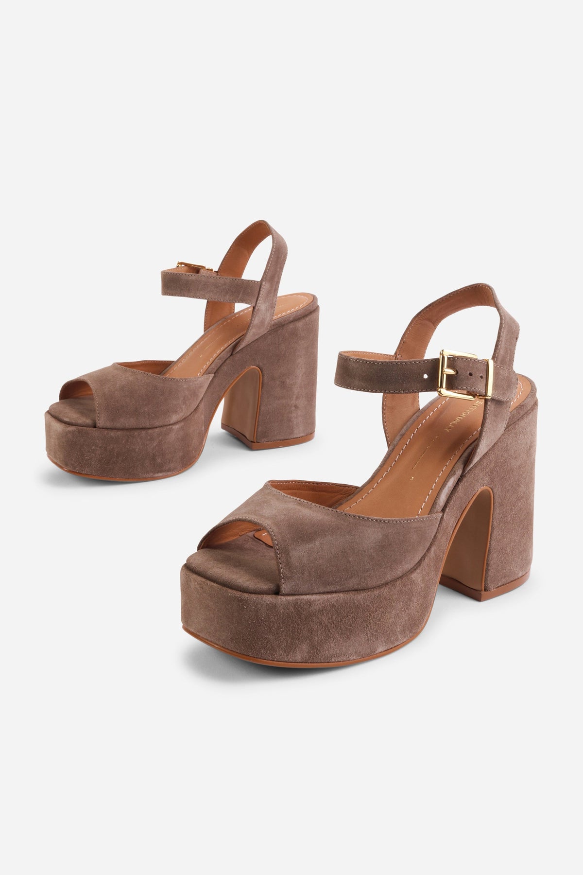 Intentionally Blank - Harmony Suede Platform Sandal - SMOKE SUEDE
