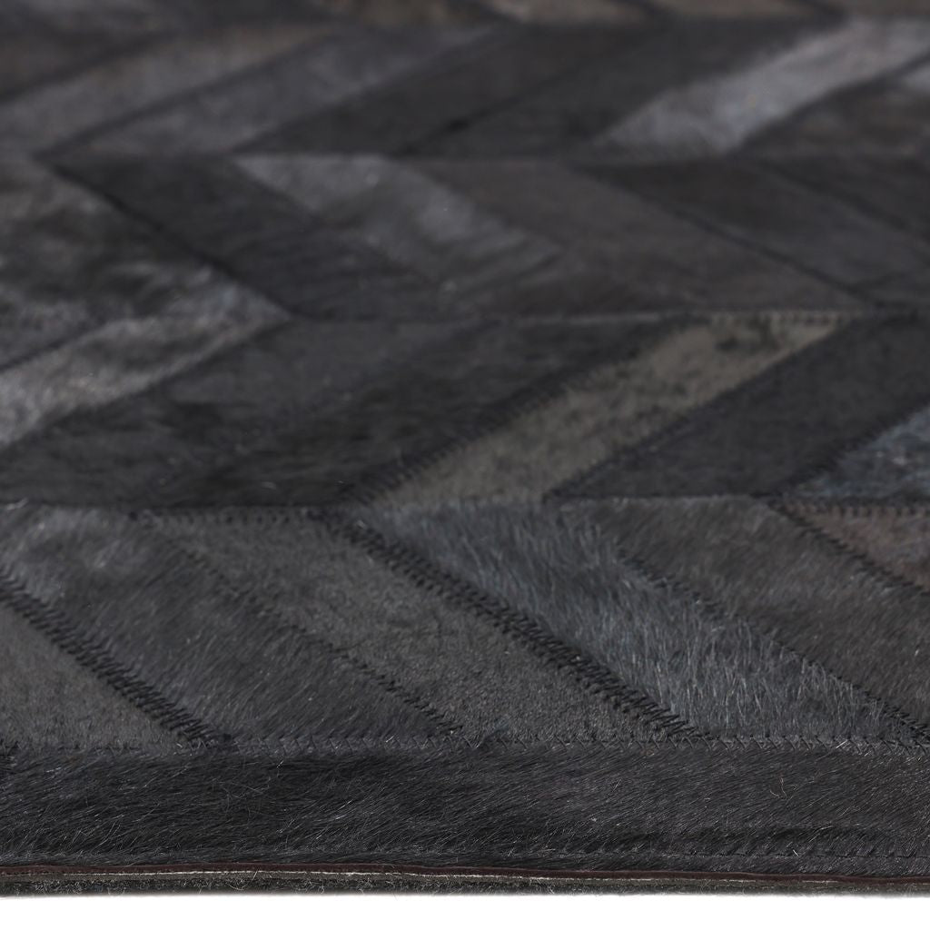 Solo Rugs - Meir Handmade Contemporary Cowhide Area Rug -