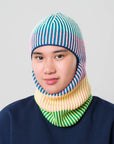 Verloop - Hi-Low Stripe Knit Balaclava -