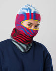 Verloop - Hi-Low Stripe Knit Balaclava -