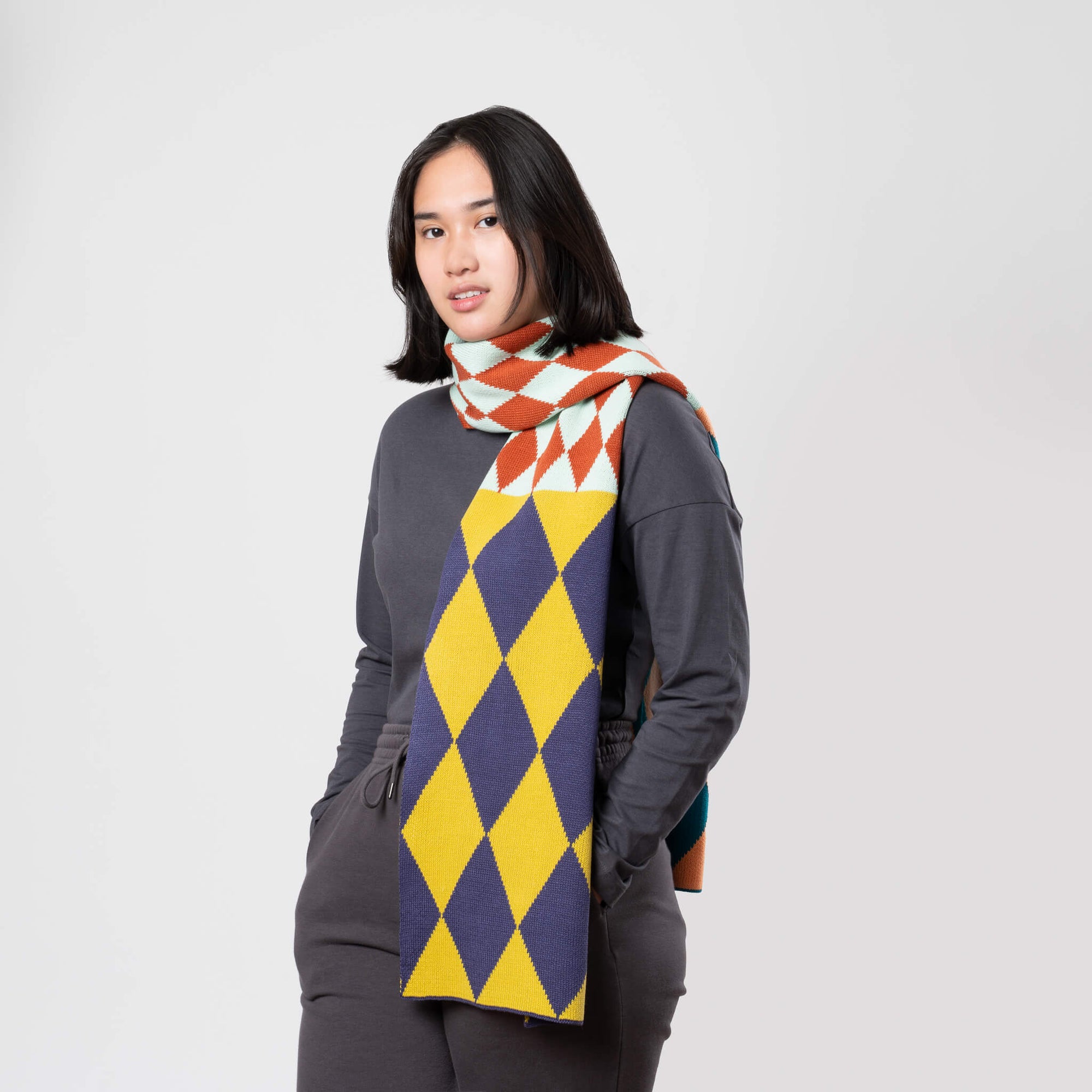 Verloop - Harlequin Big Knit Scarf -