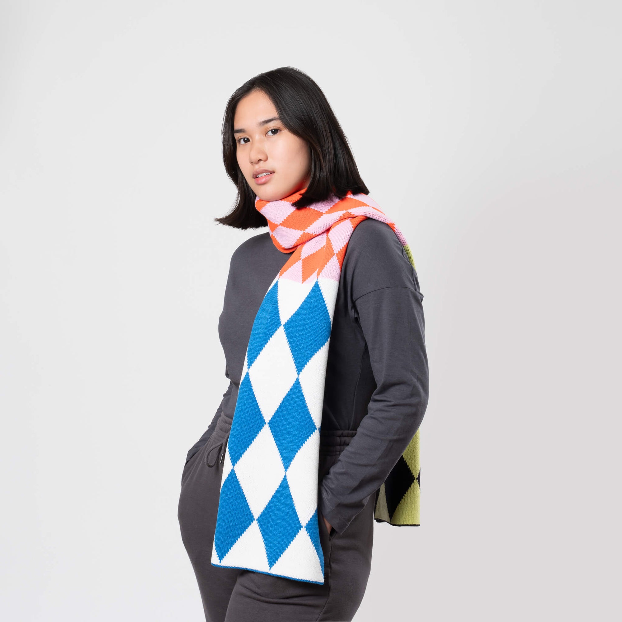 Verloop - Harlequin Big Knit Scarf -
