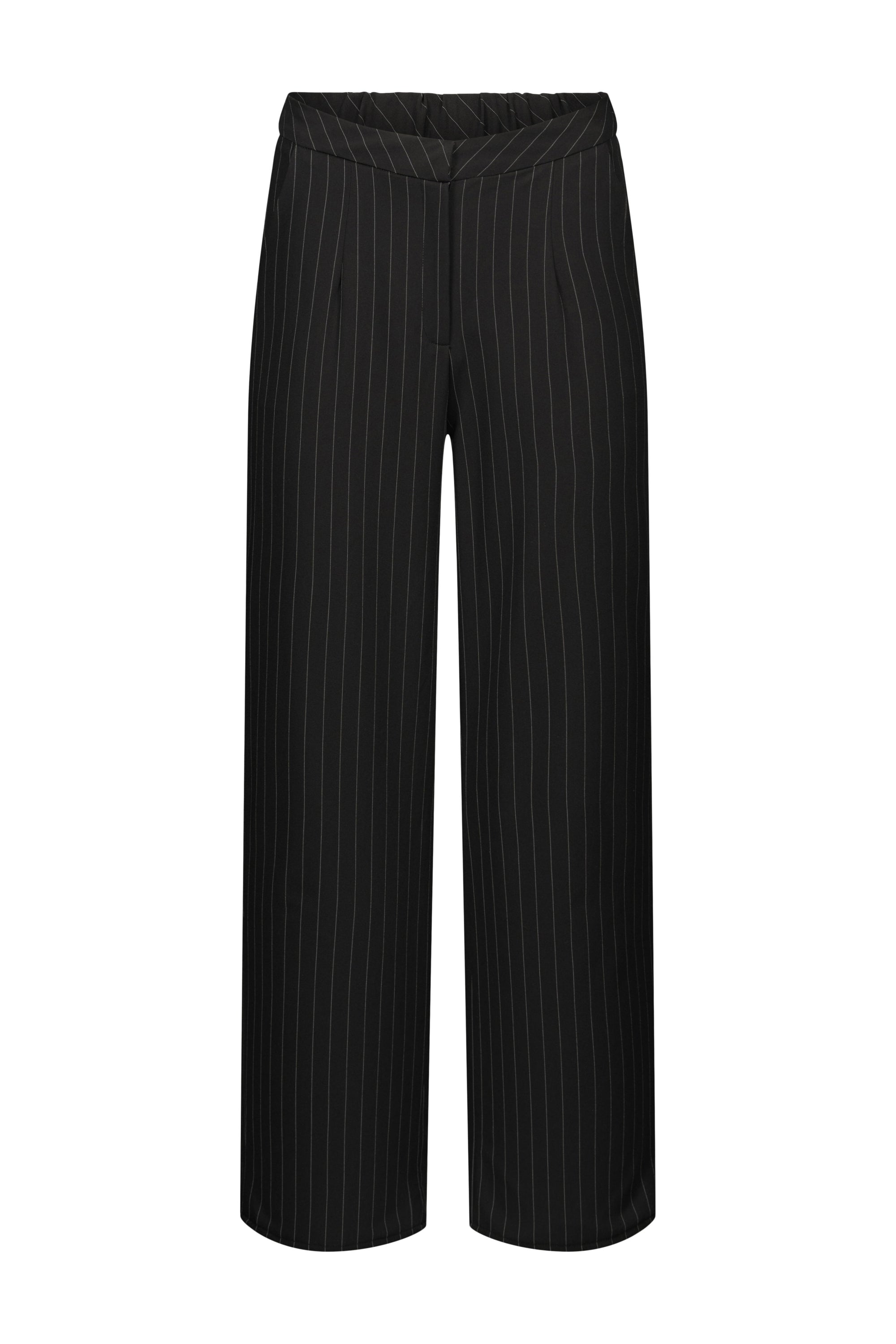 Hilary MacMillan - Striped Trouser - Black -