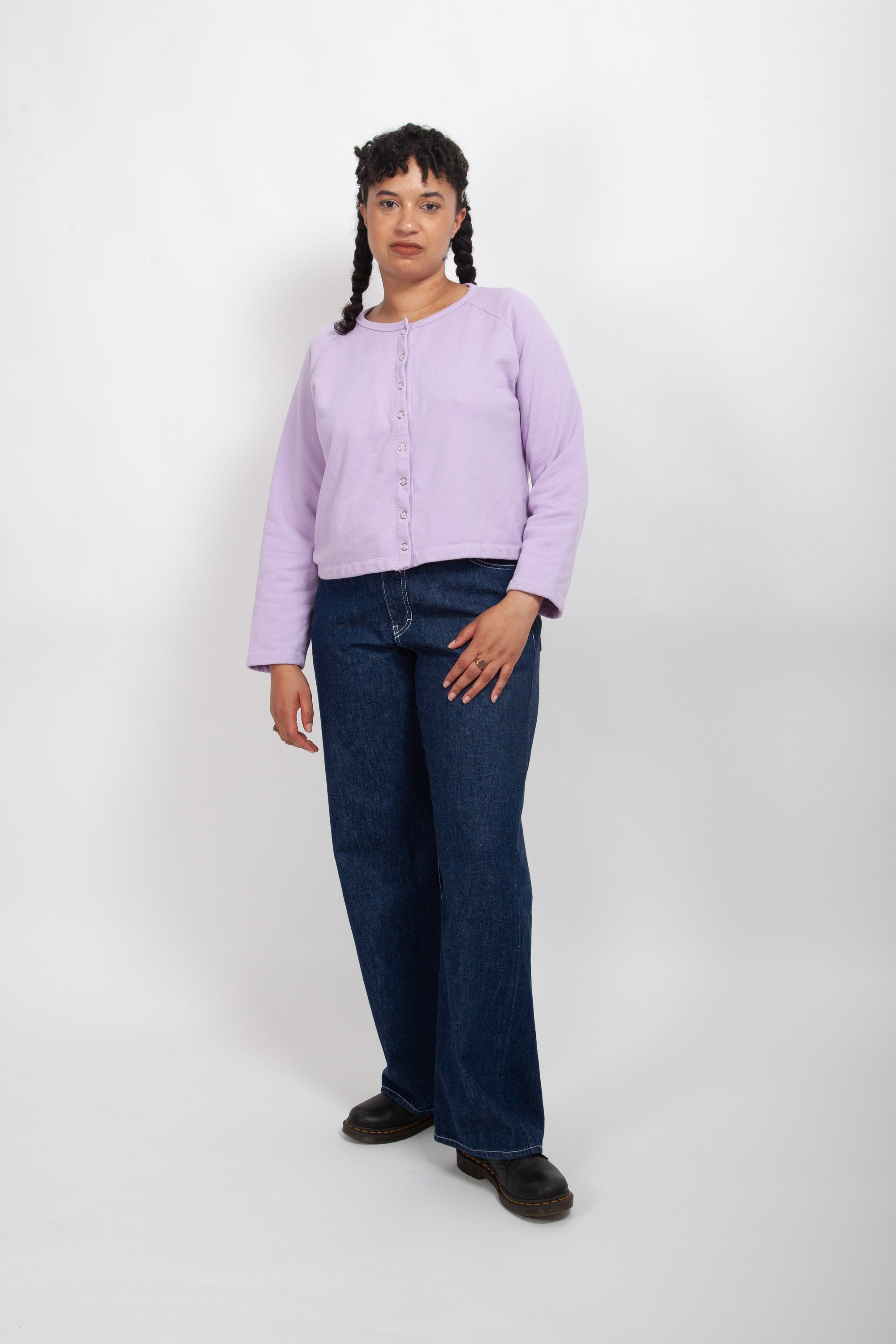 Gravel & Gold - Halls Cardigan - Verbena -