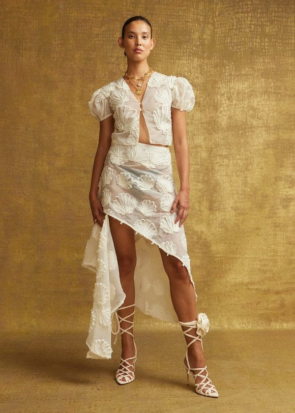 House of Sunny - Scattered Shells Applique Skirt -