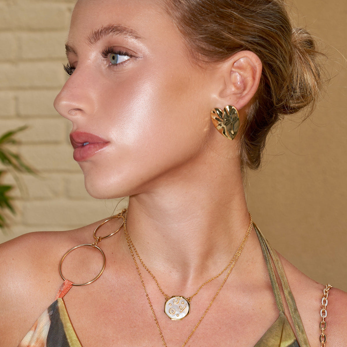 Celeste Starre - Golden Love Earrings -